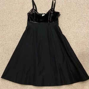 Moulinette Soeurs Black Velvet Midi Dress